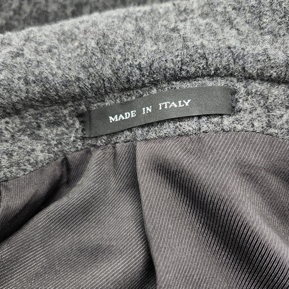 Emporio Armani Johnny Line Grey Woven Virgin Wool Blend Two Button Blazer Italy - Picture 9 of 13